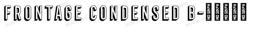 Frontage Condensed B字体转换